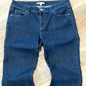 CAbi Jeans Womens 12 Bootcut Dark Wash Stretch Denim 33x27 Mid Rise
